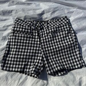 Anthropologie Black & White Gingham Shorts – Size 26